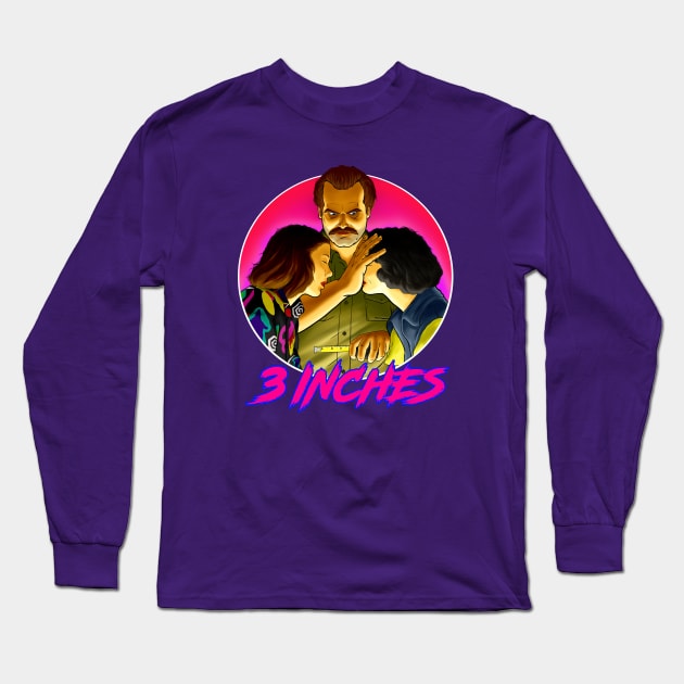 Stranger Things 3 inches Long Sleeve T-Shirt by sk8rDan